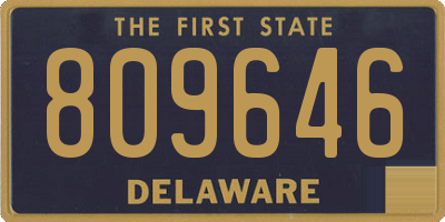 DE license plate 809646