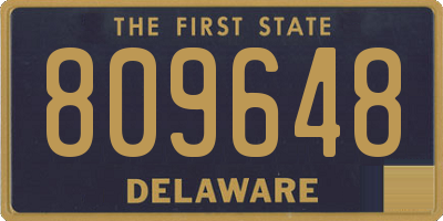 DE license plate 809648
