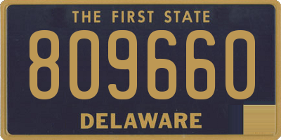 DE license plate 809660