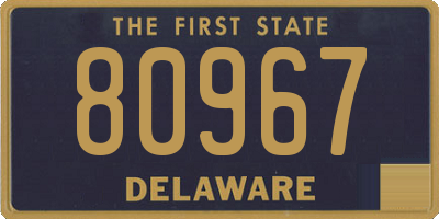 DE license plate 80967
