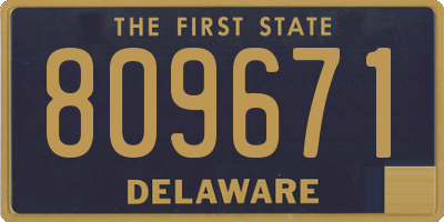 DE license plate 809671