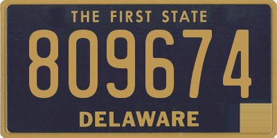 DE license plate 809674