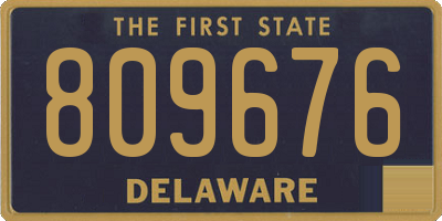 DE license plate 809676