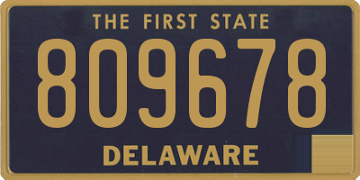 DE license plate 809678