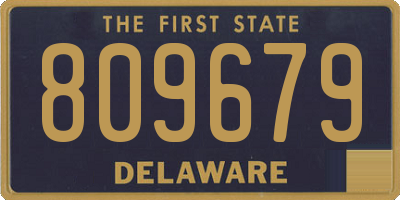 DE license plate 809679