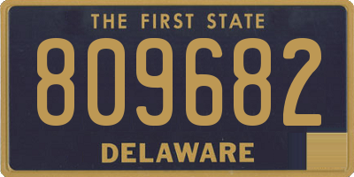 DE license plate 809682