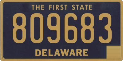 DE license plate 809683