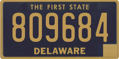 DE license plate 809684