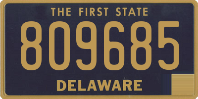DE license plate 809685