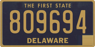 DE license plate 809694