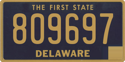 DE license plate 809697