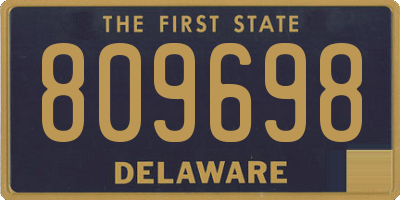 DE license plate 809698