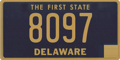 DE license plate 8097