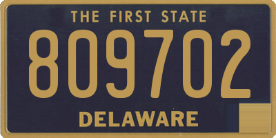 DE license plate 809702