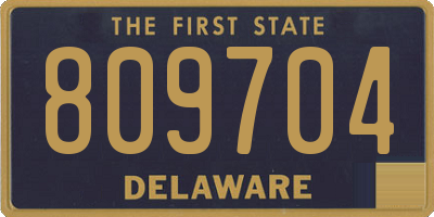 DE license plate 809704