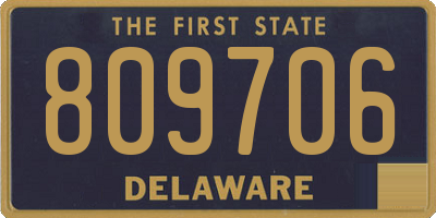 DE license plate 809706