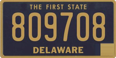DE license plate 809708