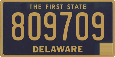 DE license plate 809709