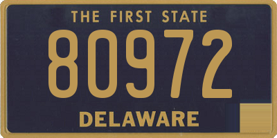 DE license plate 80972