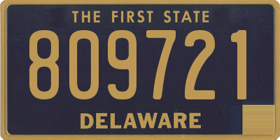 DE license plate 809721