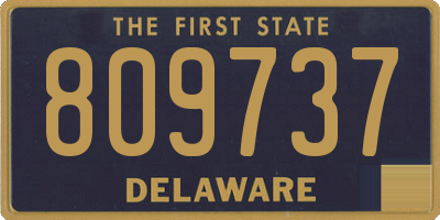 DE license plate 809737