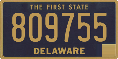 DE license plate 809755