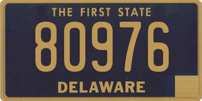 DE license plate 80976