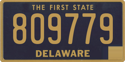 DE license plate 809779
