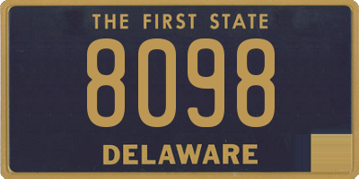 DE license plate 8098