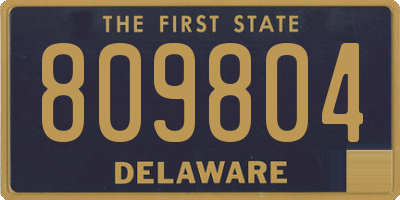 DE license plate 809804