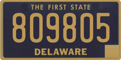 DE license plate 809805