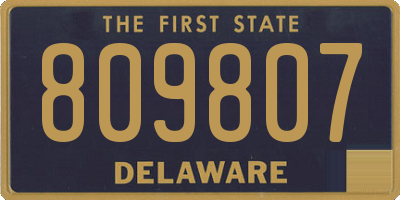 DE license plate 809807