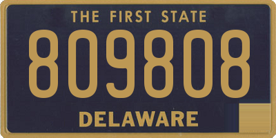 DE license plate 809808