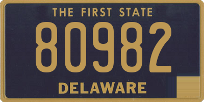 DE license plate 80982