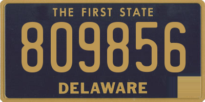 DE license plate 809856
