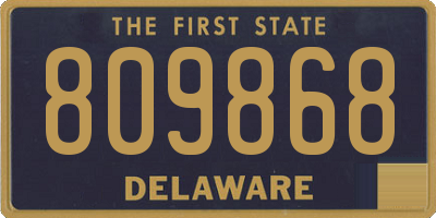 DE license plate 809868
