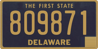 DE license plate 809871