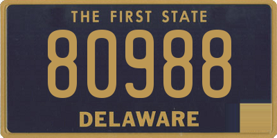 DE license plate 80988