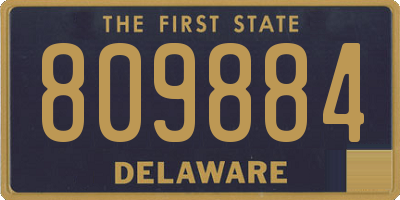 DE license plate 809884