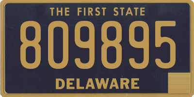 DE license plate 809895