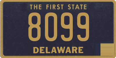 DE license plate 8099