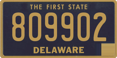 DE license plate 809902