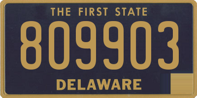 DE license plate 809903