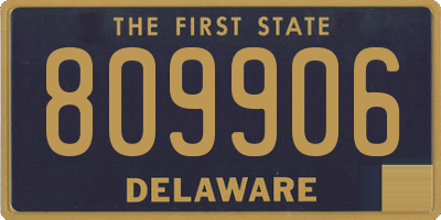 DE license plate 809906