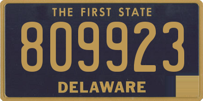 DE license plate 809923