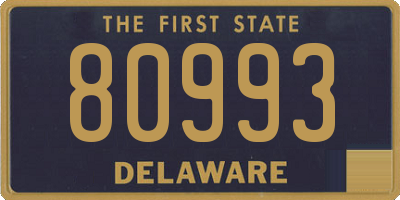 DE license plate 80993