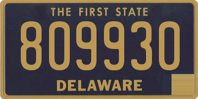 DE license plate 809930