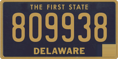 DE license plate 809938