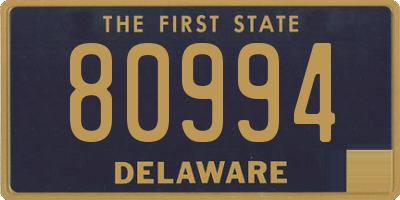 DE license plate 80994