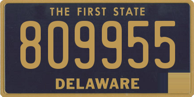 DE license plate 809955